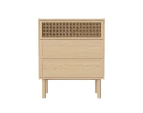 Komoda Cana Dresser H91, white oiled oak