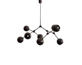 Závesné svietidlo Drop Globe Mini, burned black (5m)