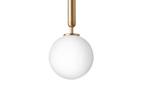 Závesné svietidlo Miira 1, brass/opal