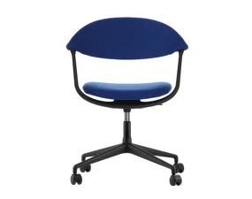 Kancelárska stolička Mynt Upholstery s kolieskami, electric blue/black