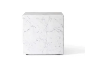 Odkladací stolík Plinth Cubic, Carrara