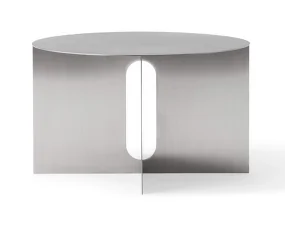 Konferenčný stolík Androgyne Ø63, brushed steel