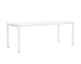 Stôl Annex Flush 200x80, cream white/white laminate