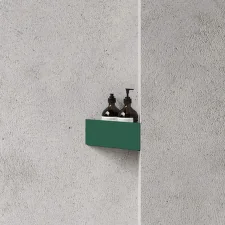 Rohová kúpeľňová polička Bath Shelf Corner, green