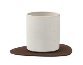 Podložka pod pohárik Curve Nupo, dark brown