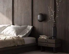 Nástenná lampa Clam, bronze