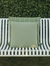 Vankúš Terrazza, olive bold stripe