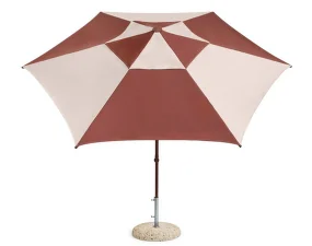 Slnečník Terrazza Hexagon, off-white and burgundy
