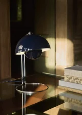 Stolná lampa Flowerpot VP4, steel blue