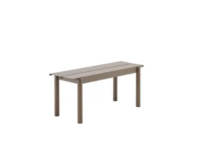 Lavica Linear Steel Bench 110 cm, taupe