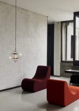 Závesné svietidlo VP Globe Ø40, brushed alu/orange