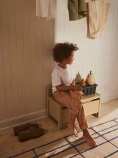 Lavica s úložným priestorom Little Architect, yellow