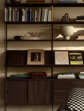Polica String Shoe Shelf Metal 78 x 30, dark brown