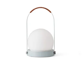 Prenosná lampa Carrie Leather Handle, linen blue
