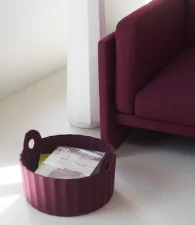 Úložný kôš Colu, burgundy