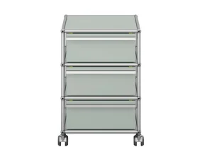 Zásuvkový kontajner na kolieskach USM Haller M26, light grey