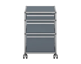 Zásuvkový kontajner na kolieskach USM Haller M63, mid-grey