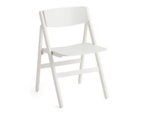 Skladacia stolička Backflip, cream white lacquered beech