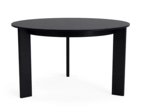 Jedálenský stôl Chisel 20 Round Ø127, black lacquered oak