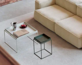 Stolík Tray Table 30x30 High, white