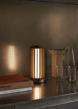Prenosná lampa Numbra TY3, aluminium / oak