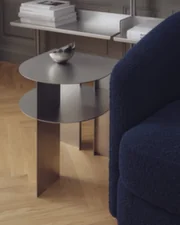 Odkladací stolík Rand, stainless steel