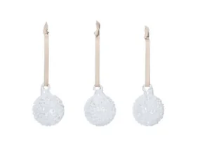 Vianočné banky Flurry S set 3ks, white