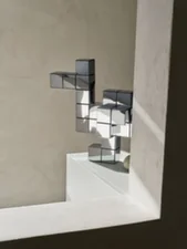 Kačica Panton Cubes, chrome