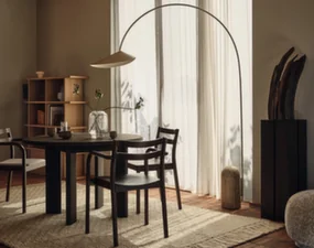 Stojacia lampa Arum Arched, cashmere