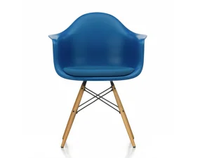 Stolička Eames DAW, polstrovaný sedák