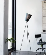 Ex-display stojacia lampa Oslo Wood, black