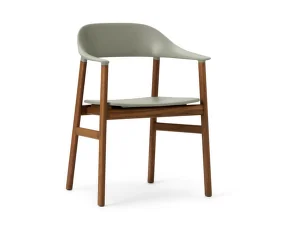 Stolička Herit Armchair Smoked Oak, dusty green
