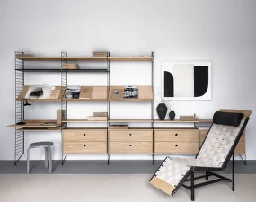 Polica String Magazine Shelf 78 x 30, oak