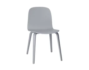 Stolička Visu, wood base, grey, STK