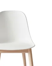 Stolička Harbour Side Chair Wood, white / natural oak