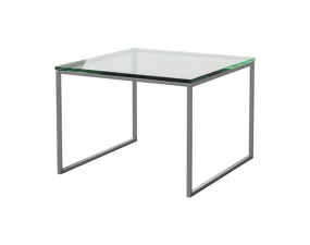 Konferenčný stolík Como 60x60 medium, glass/steel