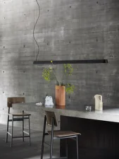 Závesné svietidlo Linear 87,2 cm, grey