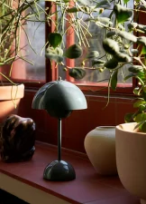 Prenosná lampička Flowerpot VP9, stone blue
