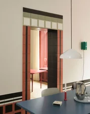 Jedálenský stôl Two-Colour 160 cm, maroon red/blue