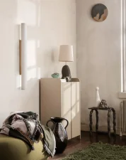 Nástenná lampa Vuelta 100, white/brass