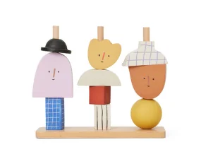 Drevená skladačka Character Stacking Blocks