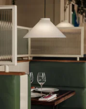 Závesná lampa Aline 40, cotton