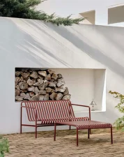 Lavička Palissade Dining Bench without Armrest, iron red