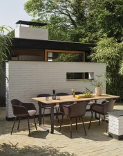Záhradná stolička Fiber Outdoor Armchair, grey