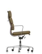 Kancelárska stolička Soft Pad EA 219, olive / chromed