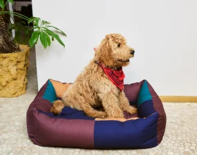 Pelech pre psa Dogs Bed L, burgundy/green