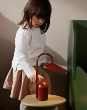 Prenosná lampa Arum, oxide red