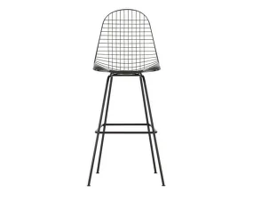 Barová stolička Eames Wire High, basic dark