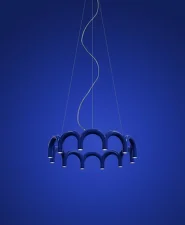 Závesné svietidlo Arch Circle 98, blue