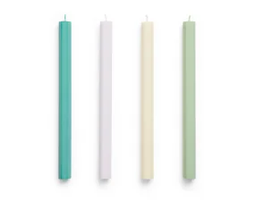 Sviečky Hexagon Candle set 4ks, fresh